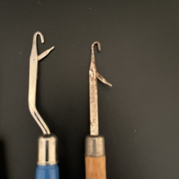 6 Latch Hook Tools Spinnerin Fox Yarn England Korea USA Rug Yarn Latch Hooking - Picture 5 of 11